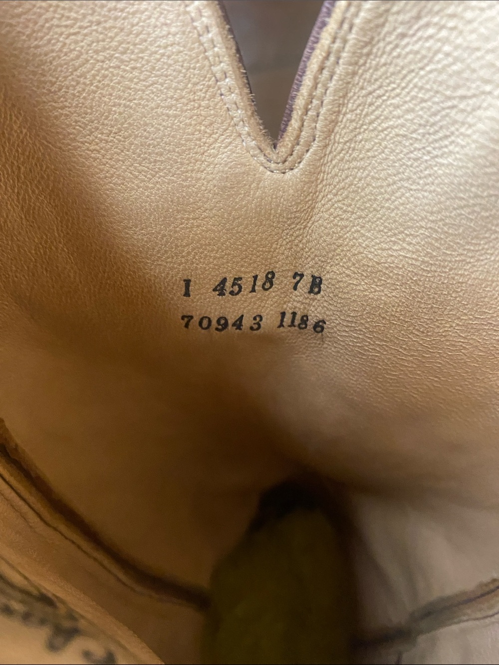 Charlie Horse Classic Brown Leather Cowboy Boots size 7B pointy toe - Picture 10 of 12